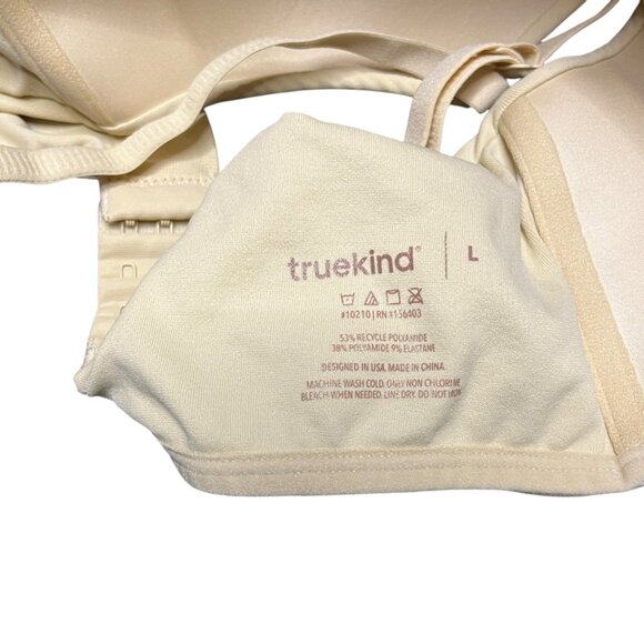 Truekind Supportive Comfort Wireless Shaping Bra Large Beige - Picture 4 of 4